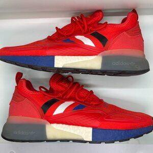 ADIDAS MENS NMD RED/ROYAL BLUE/WHITE/BLACK SZ 11.5